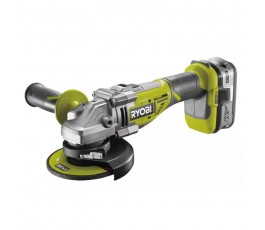 
                  RYOBI Akumulatorowa Bezszczotkowa Szlifierka Kątowa 18V R18AG7-140S + Akumulator Li-Ion 4Ah + Ładowarka + Torba 5133004231 EAN: 
